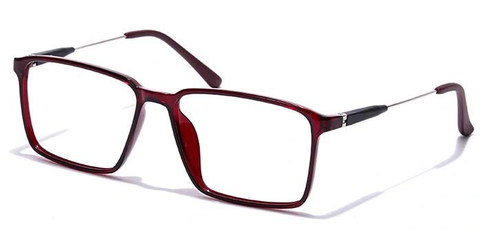 GRAVIATE by Coolwinks E33B7151 Glossy Wine Full Frame Retro Square Eyeglasses for Men and Women-WINE-1