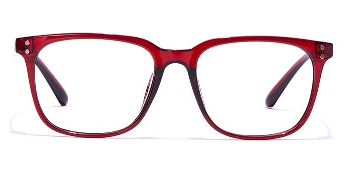 GRAVIATE by Coolwinks E33B7265 Glossy Wine Full Frame Retro Square Eyeglasses for Men and Women-