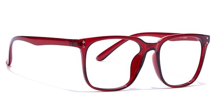 GRAVIATE by Coolwinks E33B7265 Glossy Wine Full Frame Retro Square Eyeglasses for Men and Women-WINE-2