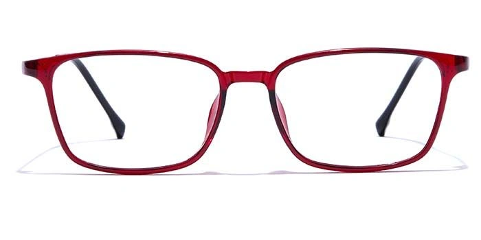 GRAVIATE by Coolwinks E33B7450 Glossy Wine Full Frame Retro Square Eyeglasses for Men and Women-