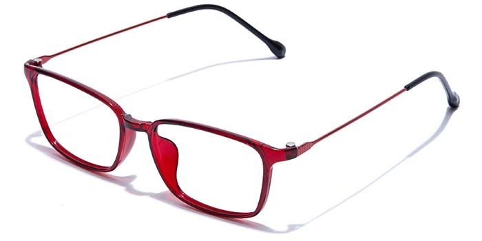 GRAVIATE by Coolwinks E33B7450 Glossy Wine Full Frame Retro Square Eyeglasses for Men and Women-WINE-1