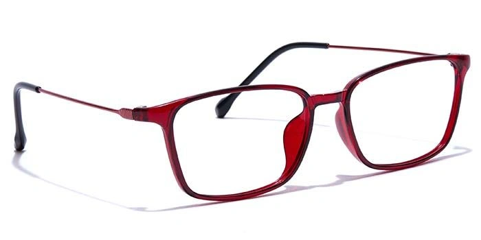 GRAVIATE by Coolwinks E33B7450 Glossy Wine Full Frame Retro Square Eyeglasses for Men and Women-WINE-2