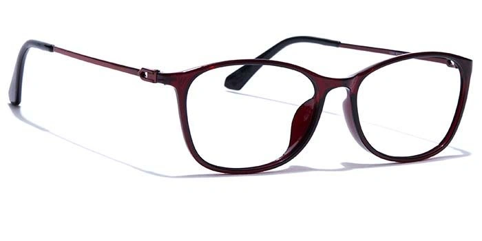 GRAVIATE by Coolwinks E33B7485 Glossy Wine Full Frame Retro Square Computer Eyeglasses for Men and Women-WINE-2