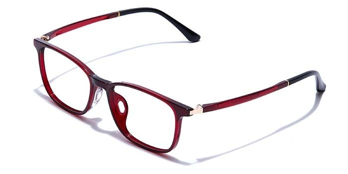 GRAVIATE by Coolwinks E33C7456 Glossy Wine Full Frame Retro Square Eyeglasses for Men and Women-WINE-1