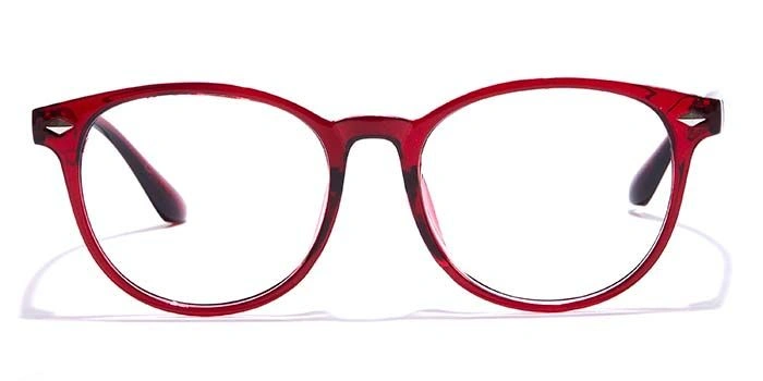 GRAVIATE by Coolwinks E33A7262 Glossy Wine Full Frame Round Eyeglasses for Men and Women-