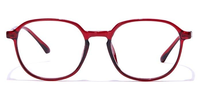 GRAVIATE by Coolwinks E33B7325 Glossy Wine Full Frame Round Eyeglasses for Men and Women-