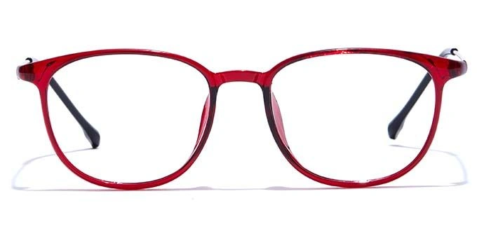 GRAVIATE by Coolwinks E33B7448 Glossy Wine Full Frame Round Eyeglasses for Men and Women-