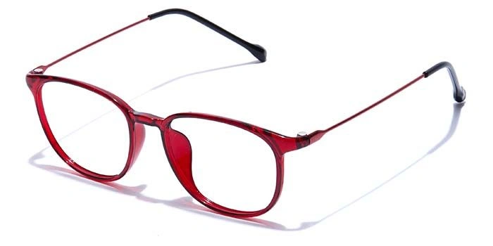 GRAVIATE by Coolwinks E33B7448 Glossy Wine Full Frame Round Eyeglasses for Men and Women-WINE-1