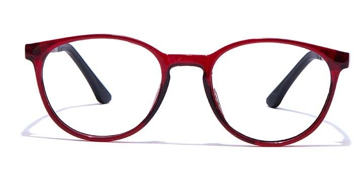 GRAVIATE by Coolwinks E33B7661 Glossy Wine Full Frame Round Eyeglasses for Men and Women-