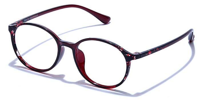 GRAVIATE by Coolwinks E33C6593 Glossy Wine Full Frame Round Eyeglasses for Men and Women-WINE-1