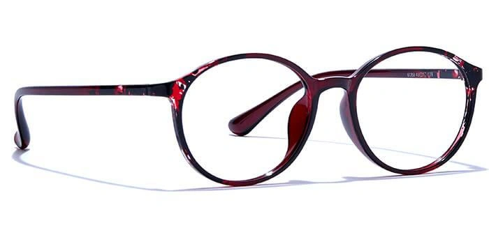 GRAVIATE by Coolwinks E33C6593 Glossy Wine Full Frame Round Eyeglasses for Men and Women-WINE-2