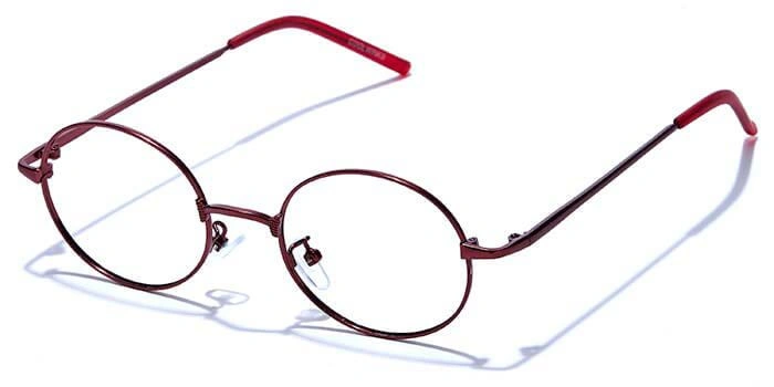 GRAVIATE by Coolwinks E33C6636 Glossy Wine Full Frame Round Eyeglasses for Men and Women-WINE-1