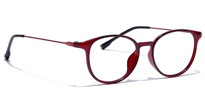 GRAVIATE by Coolwinks E33C7452 Glossy Wine Full Frame Round Eyeglasses for Men and Women-WINE-2