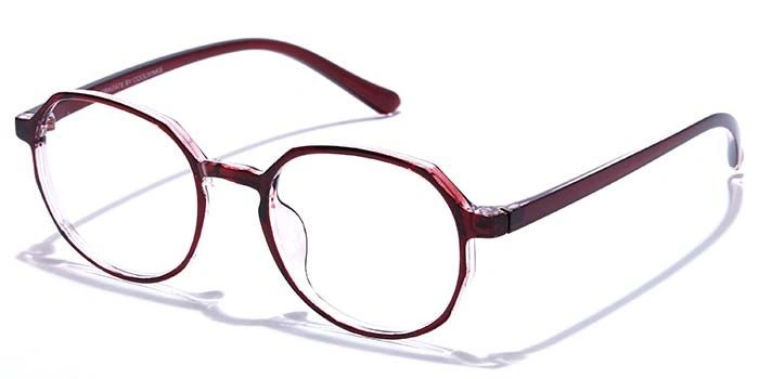 GRAVIATE by Coolwinks E33C7604 Glossy Wine Full Frame Round Eyeglasses for Men and Women-WINE-1