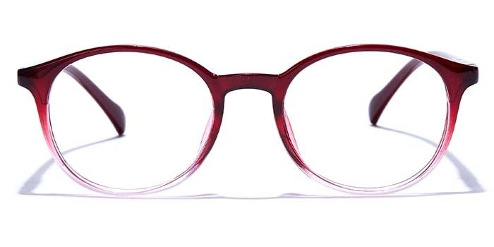 GRAVIATE by Coolwinks E33C7677 Glossy Wine Full Frame Round Eyeglasses for Men and Women-