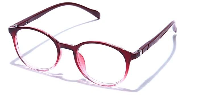 GRAVIATE by Coolwinks E33C7677 Glossy Wine Full Frame Round Eyeglasses for Men and Women-WINE-1