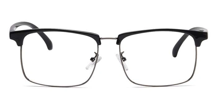 Xstyl by Coolwinks E12C6721 Glossy Black Full Frame Clubmaster Eyeglasses for Men and Women-