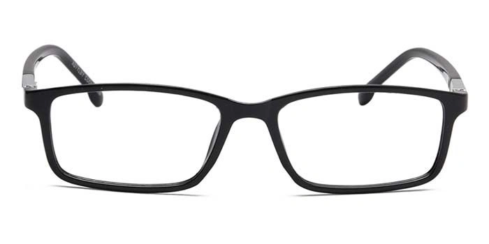 Xstyl by Coolwinks E12A6709 Glossy Black Full Frame Rectangle Eyeglasses for Men and Women-