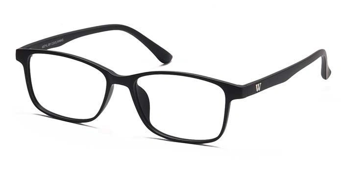 Xstyl by Coolwinks E12A6769 Matte Black Full Frame Rectangle Eyeglasses for Men and Women-BLACK-1