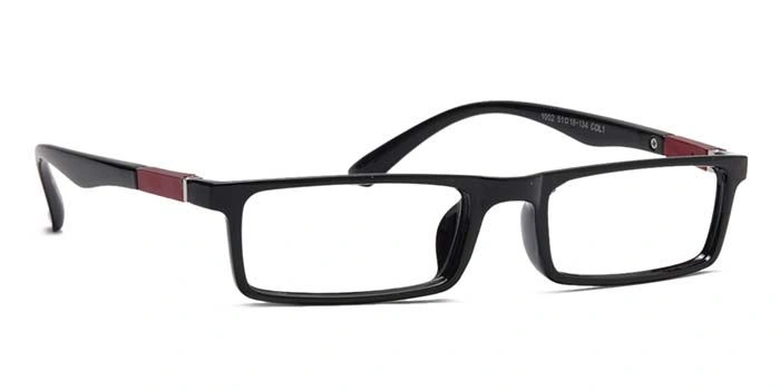 Xstyl by Coolwinks E12C6710 Glossy Black Full Frame Rectangle Eyeglasses for Men and Women-BLACK-2