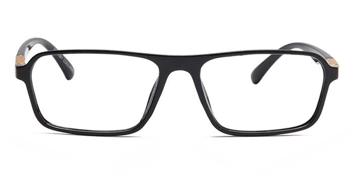 Xstyl by Coolwinks E12C6712 Glossy Black Full Frame Rectangle Eyeglasses for Men and Women-