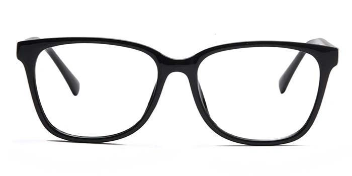 Xstyl by Coolwinks E12A6749 Glossy Black Full Frame Retro Square Eyeglasses for Men and Women-