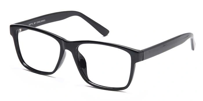 Xstyl by Coolwinks E12B6740 Glossy Black Full Frame Retro Square Eyeglasses for Men and Women-BLACK-1