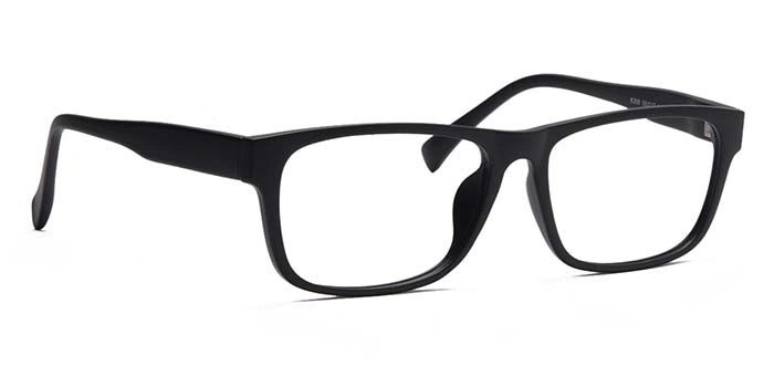 Xstyl by Coolwinks E12B6742 Matte Black Full Frame Retro Square Eyeglasses for Men and Women-BLACK-2