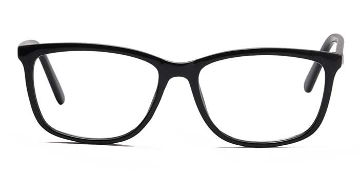 Xstyl by Coolwinks E12B6743 Glossy Black Full Frame Retro Square Eyeglasses for Men and Women-