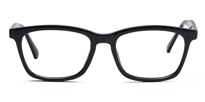 Xstyl by Coolwinks E12B6747 Glossy Black Full Frame Retro Square Eyeglasses for Men and Women-