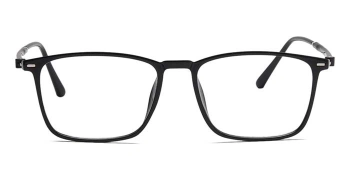 Xstyl by Coolwinks E12B6758 Glossy Black Full Frame Retro Square Eyeglasses for Men and Women-