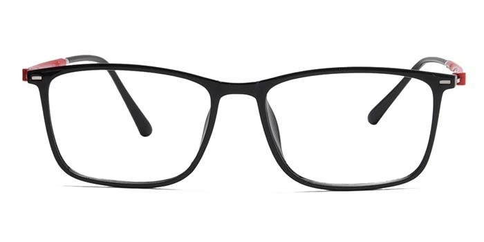 Xstyl by Coolwinks E12B6761 Glossy Black Full Frame Retro Square Eyeglasses for Men and Women-