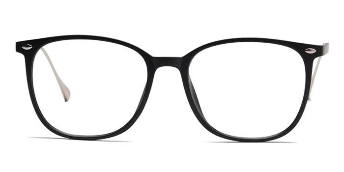 Xstyl by Coolwinks E12C6739 Matte Black Full Frame Retro Square Eyeglasses for Men and Women-