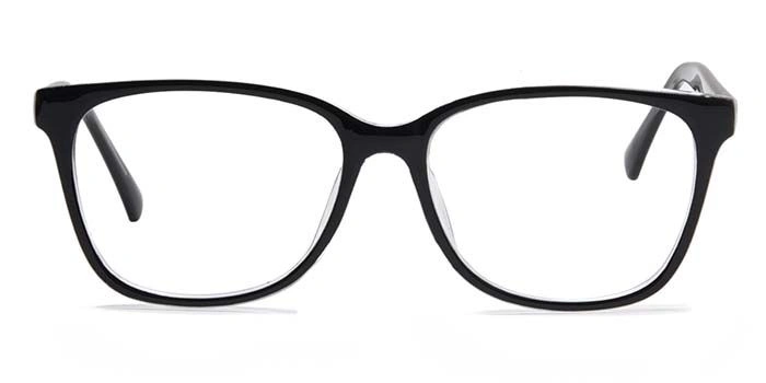 Xstyl by Coolwinks E12C6749 Glossy Black Full Frame Retro Square Eyeglasses for Men and Women-