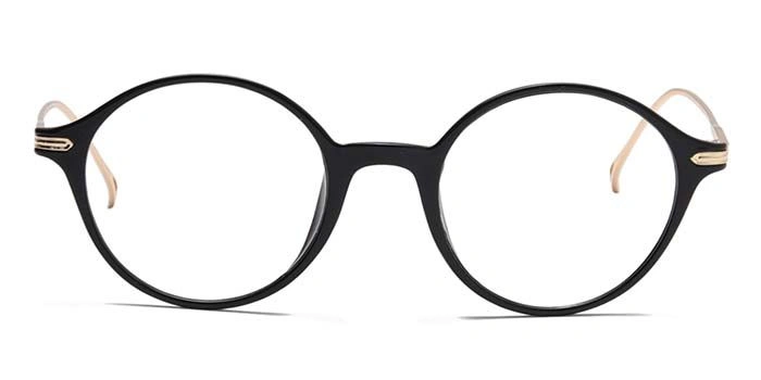 Xstyl by Coolwinks E12A6736 Glossy Black Full Frame Round Eyeglasses for Men and Women-