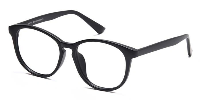 Xstyl by Coolwinks E12A6748 Matte Black Full Frame Round Eyeglasses for Men and Women-BLACK-1