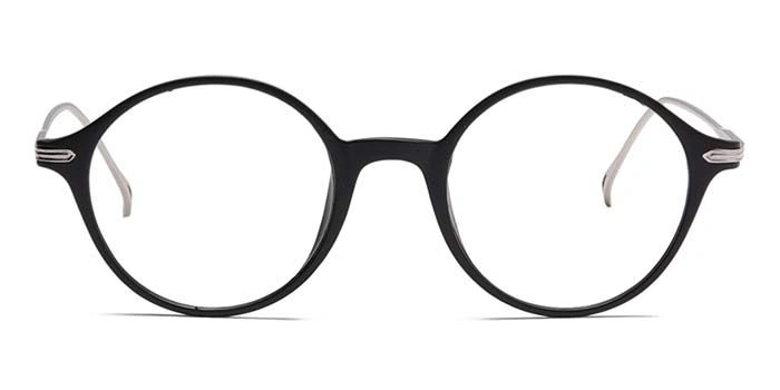 Xstyl by Coolwinks E12B6736 Matte Black Full Frame Round Eyeglasses for Men and Women-