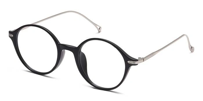 Xstyl by Coolwinks E12B6736 Matte Black Full Frame Round Eyeglasses for Men and Women-BLACK-1