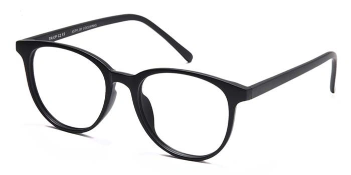 Xstyl by Coolwinks E12C6714 Matte Black Full Frame Round Eyeglasses for Men and Women-BLACK-1