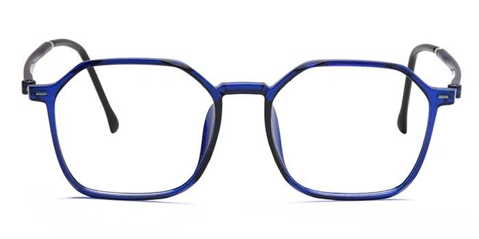 Xstyl by Coolwinks E20B6730 Glossy Blue Full Frame Retro Square Eyeglasses for Men and Women-