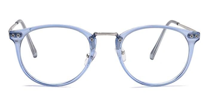 Xstyl by Coolwinks E20C6764 Glossy Blue Full Frame Round Eyeglasses for Men and Women-