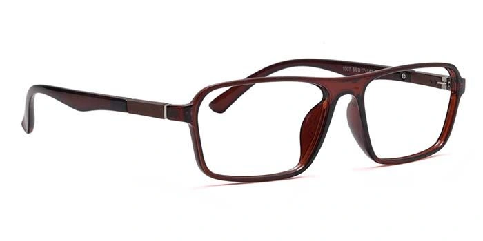 Xstyl by Coolwinks E15A6712 Glossy Brown Full Frame Rectangle Eyeglasses for Men and Women-BROWN-2