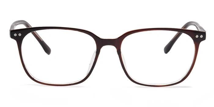 Xstyl by Coolwinks E15B6718 Glossy Brown Full Frame Retro Square Eyeglasses for Men and Women-