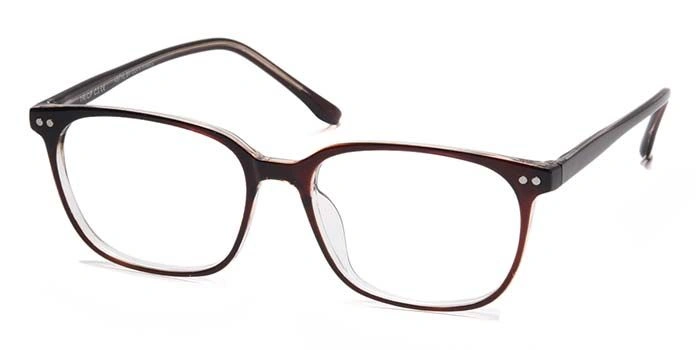 Xstyl by Coolwinks E15B6718 Glossy Brown Full Frame Retro Square Eyeglasses for Men and Women-BROWN-1