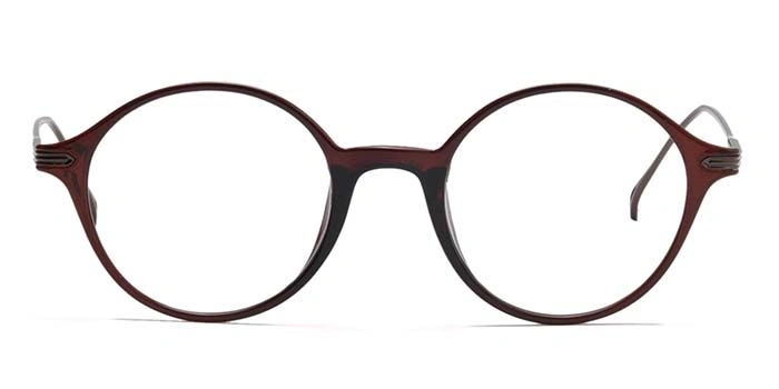 Xstyl by Coolwinks E15A6737 Glossy Brown Full Frame Round Eyeglasses for Men and Women-