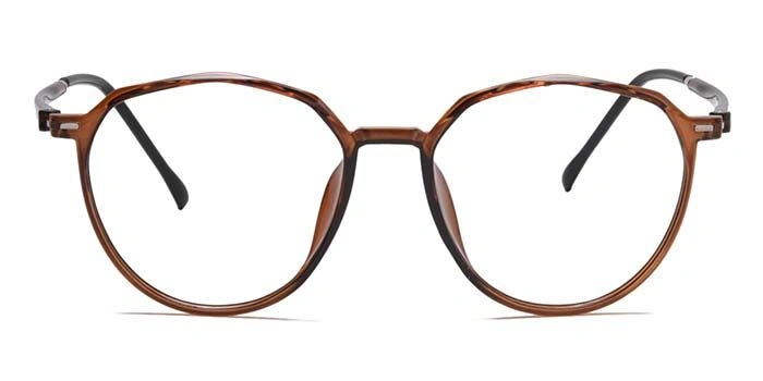 Xstyl by Coolwinks E15A6754 Glossy Brown Full Frame Round Eyeglasses for Men and Women-