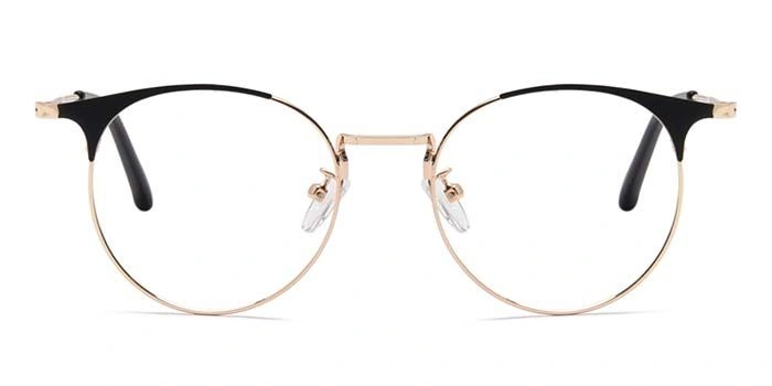 Xstyl by Coolwinks E25A6724 Glossy Gold Full Frame Clubmaster Eyeglasses for Men and Women-