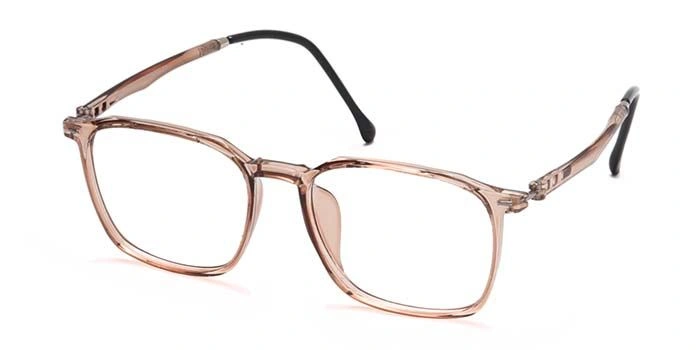 Xstyl by Coolwinks E44B6755 Glossy Peach Full Frame Retro Square Eyeglasses for Women-PEACH-1