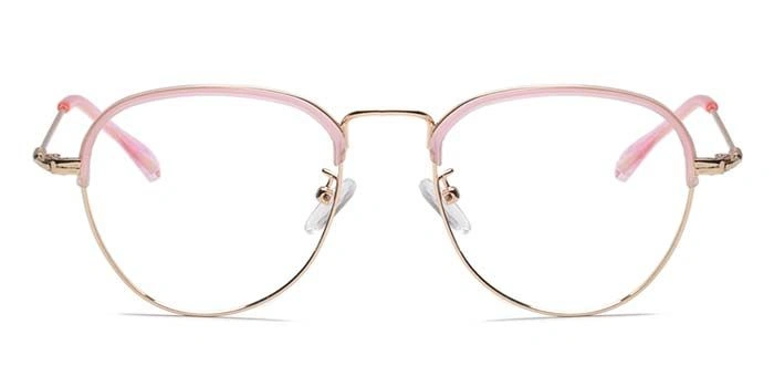 Xstyl by Coolwinks E23A6720 Matte Pink Full Frame Clubmaster Eyeglasses for Women-