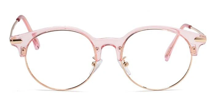 Xstyl by Coolwinks E23C6735 Glossy Pink Full Frame Clubmaster Eyeglasses for Women-